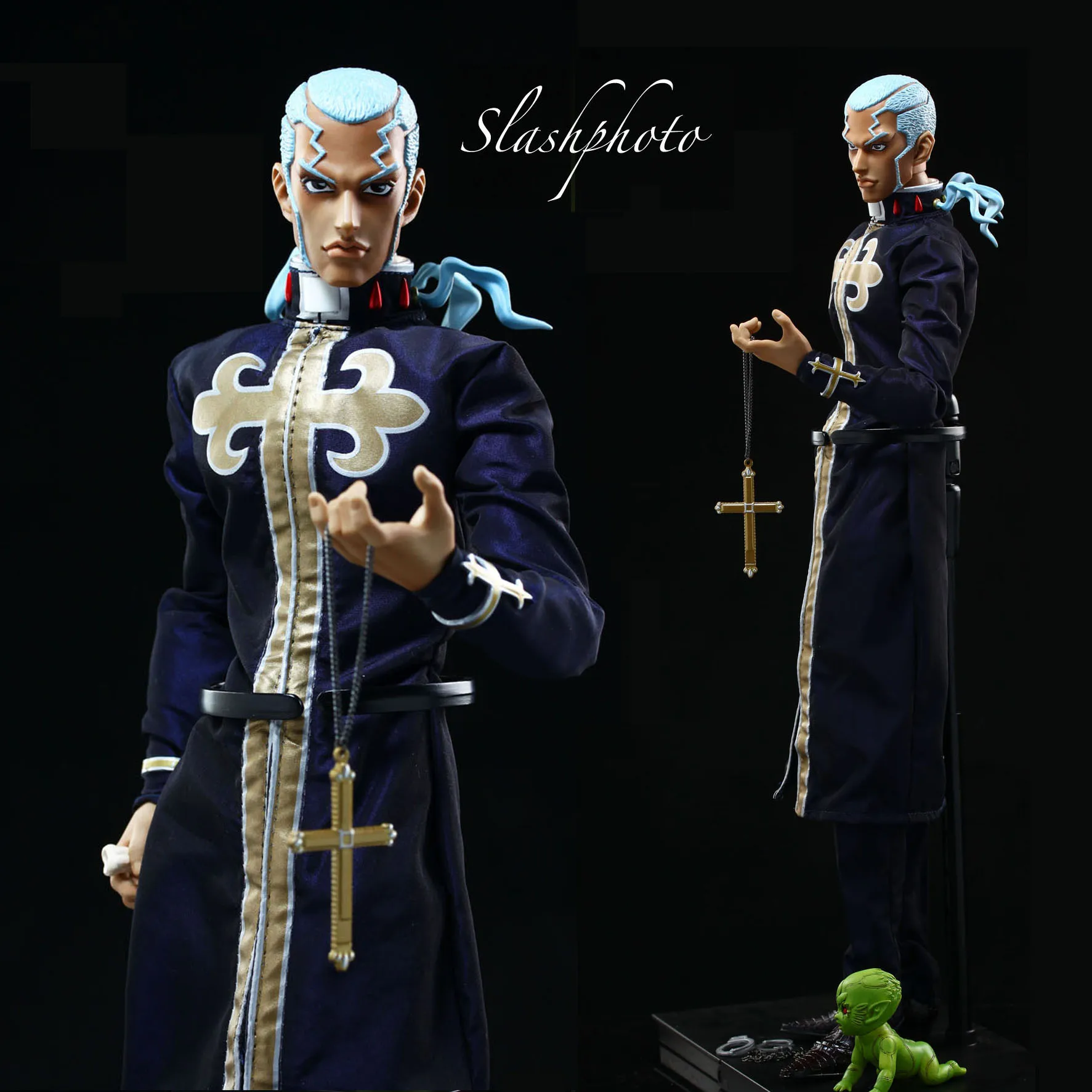 Original Medicom Toy Rah 1/6 JoJo's Bizarre Adventure Stone Ocean Priest Enrico Pucci Action Figures 30cm