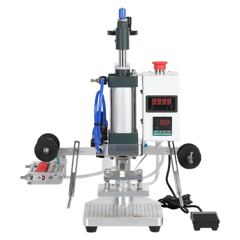 Pneumatic Hot Stamping Foil Embossing Machine Pneumatic Leather Paper Wood Machine Heat Press Machine