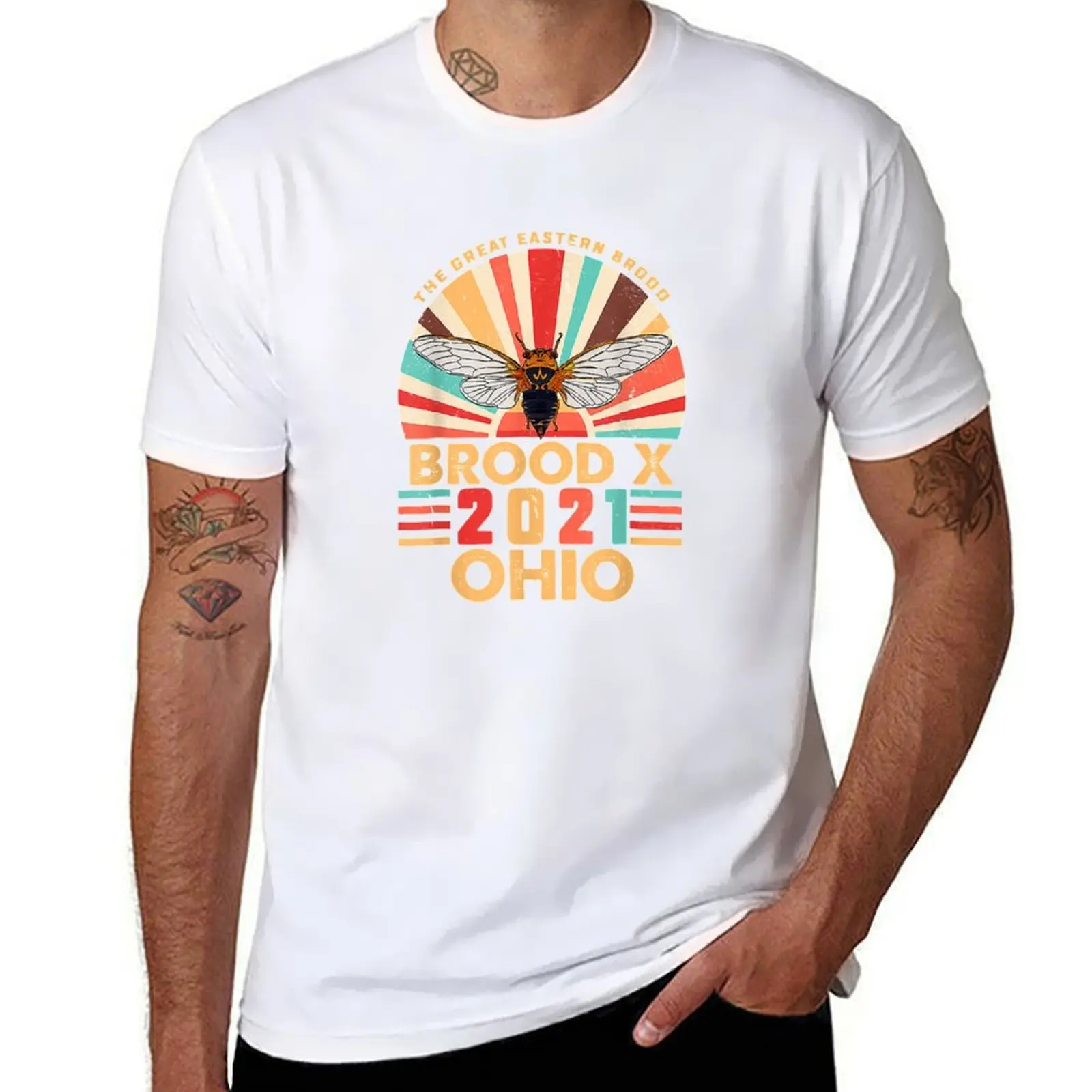 

Great Eastern Brood X 2021 Cicada Insect Ohio T-Shirt man t shirt graphic t shirts for man graphic funny T-Shirt