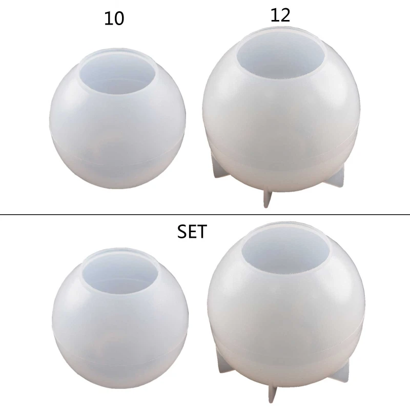 

Silicone Mold for Home Decor Soft Mold Spherical Epoxy Resin Holder Mold for Resin Epoxy Jewelry Make
