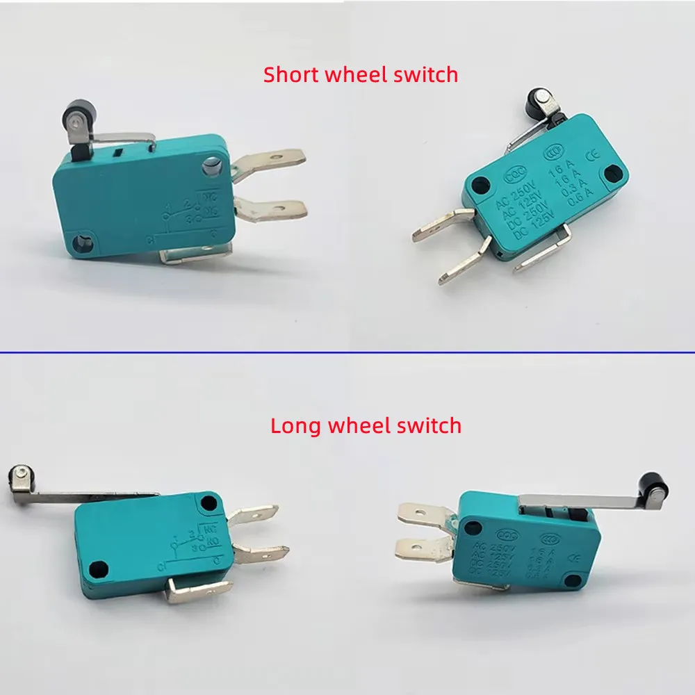 Original New 100% Micro Switch 3Pin KW8 ZW8 KW3-OZ Silver Dot Long Handle Wheel Washing Machine Electric Rice Cooker