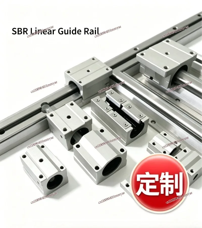 Wholesale SBR Linear Guide Rail Precision Woodworking Table Aluminum Support Shaft SBR12 SBR16 SBR20 Guide Block