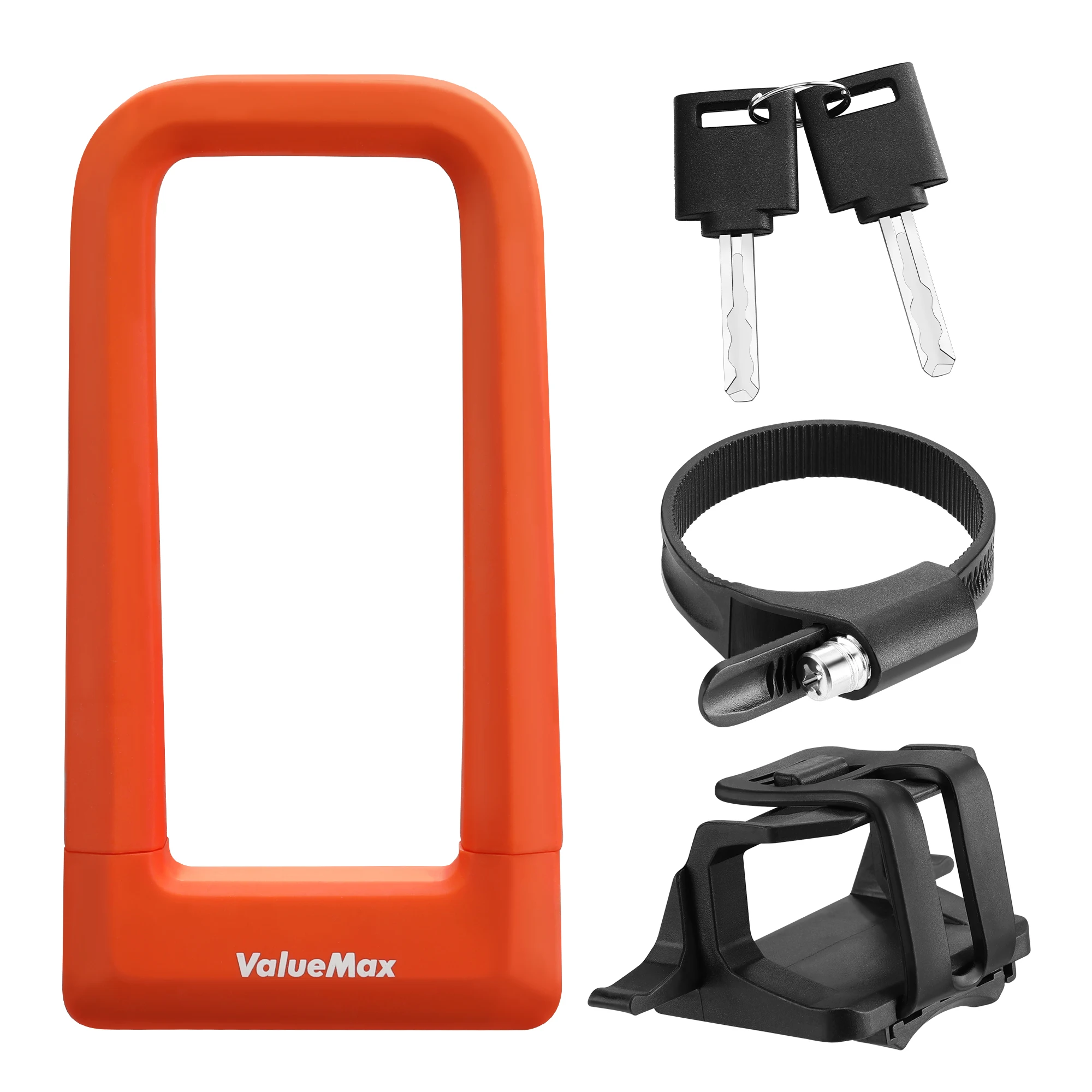 

ValueMax Bike U-Lock Bicycle Lock Mountain MTB Padlock Motorcycle Scooter Anti-theft Cycling Lock U-Shape Waterproof Accessories