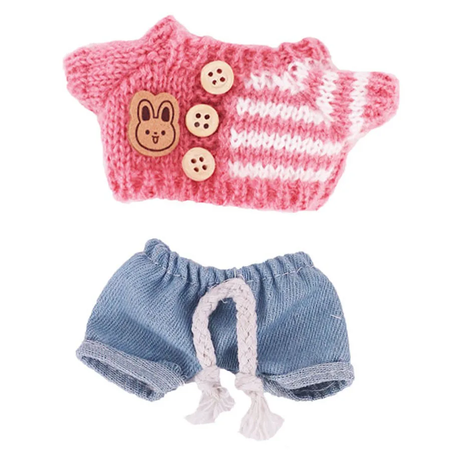 ชุดเสื้อผ้าลาบูบู |   อุปกรณ์ตกแต่งตุ๊กตา Labubu Sitting Party Bear ผ้าพันคอ หมวก น่ารัก