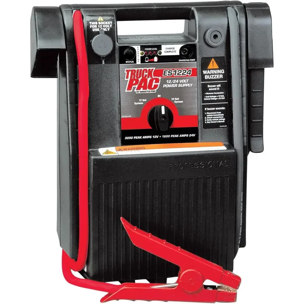 

Portable 12/24V Jump Starter with 3000/1500 Peak Amps for Vehicle Recovery