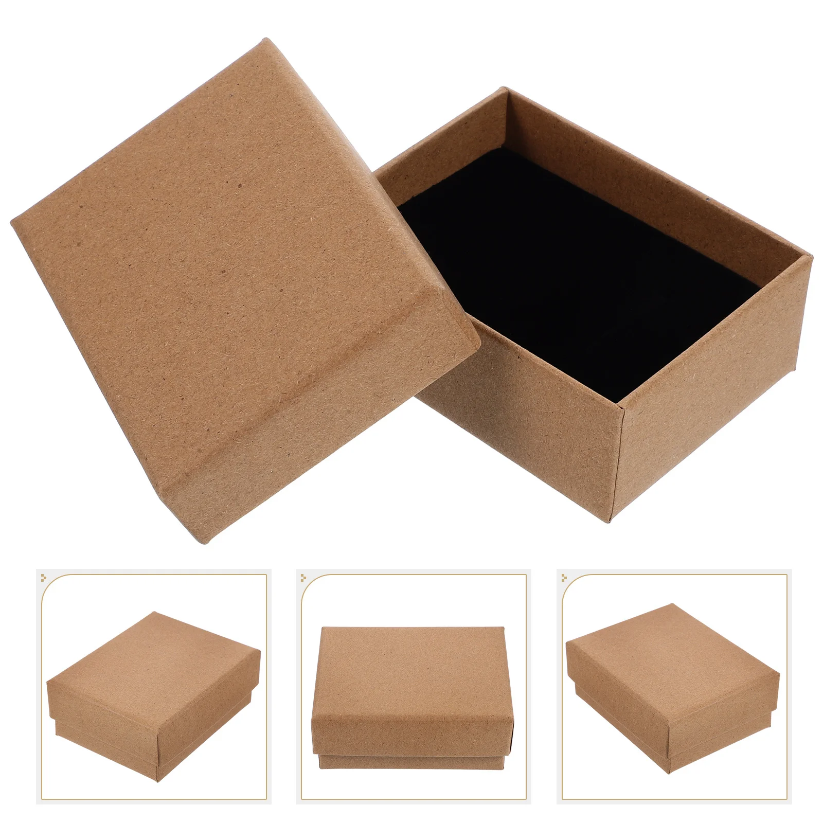 12Pcs Jewelry Gift Boxes for Necklaces Earrings Bracelets Small Storage Display Containers Kraft Small Gift Box