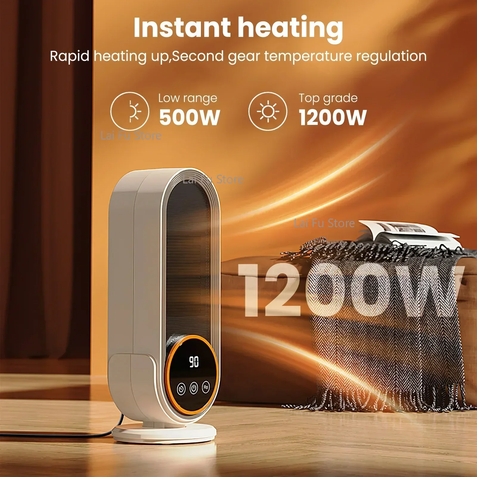 1200W Electric Heater Portable Fan Heaters 220V Room Heater Home Office Desktop Heaters Warmer Machine For Winter Warmer