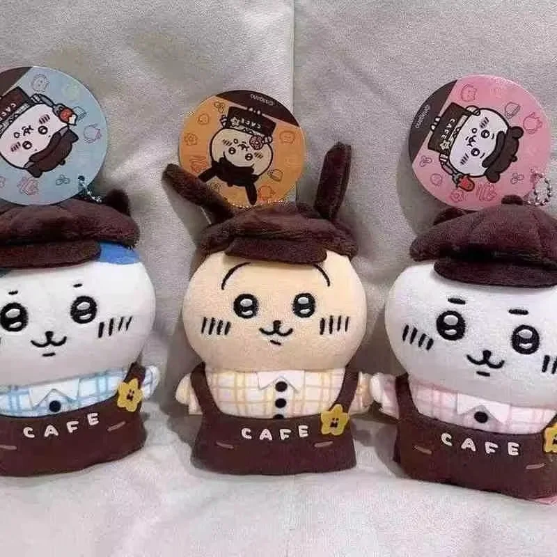 Pendentif en peluche de la série Coffee, porte-clés, décoration de sac, cadeaux mignons, Hachiware Usagi Kawaii, Hot Chiikawa Rick, Peripharrate