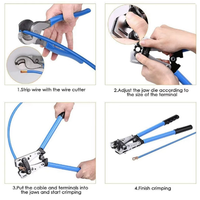 J1UL1N Crimping Pliers  New Tube Terminal Crimper Hex Crimp Tool  Multitool Battery Cable Lug  Cable Hand Tools  HX-50B 6-50Mm2