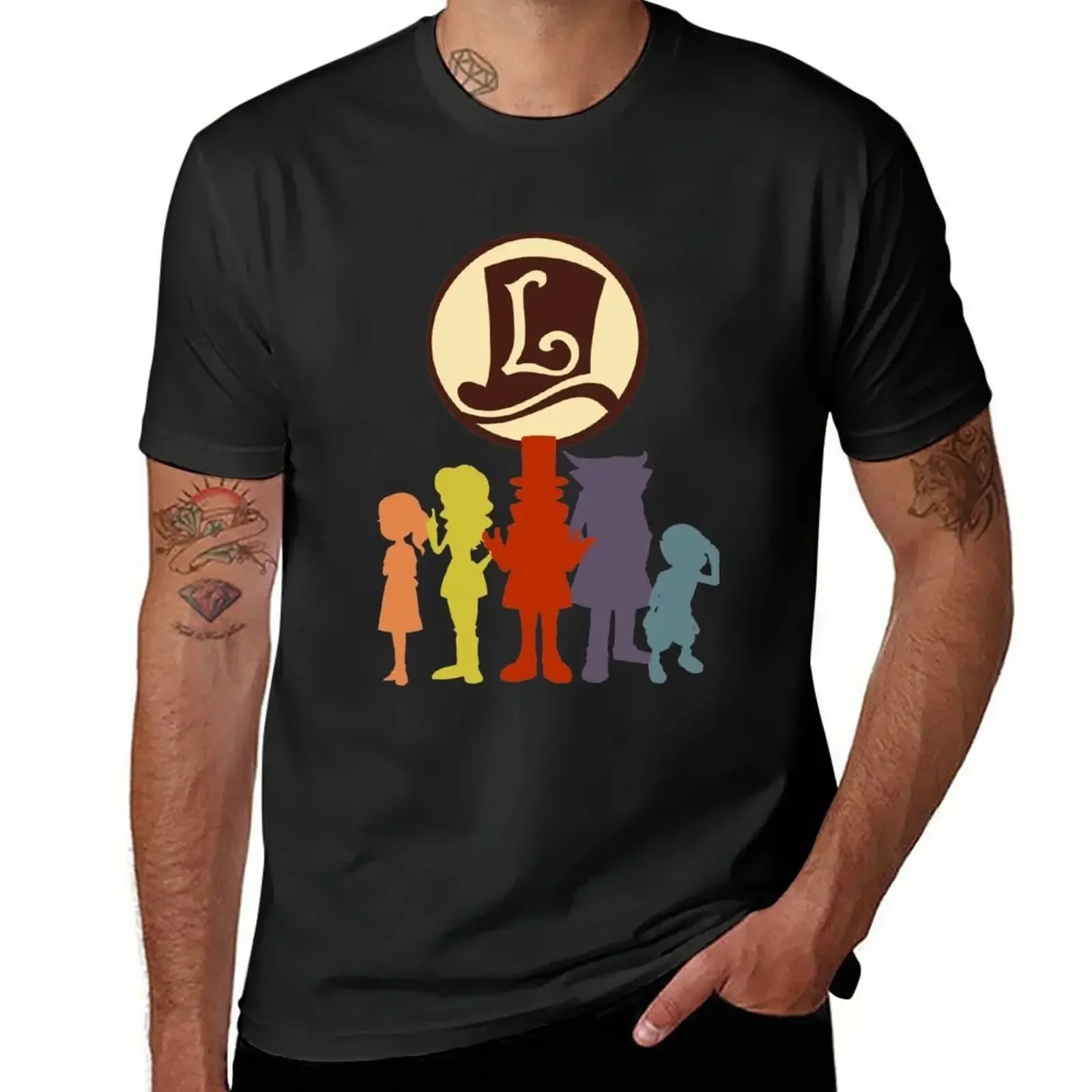 Professor Layton T-Shirt Aesthetic clothing oversized funny t shirts for men