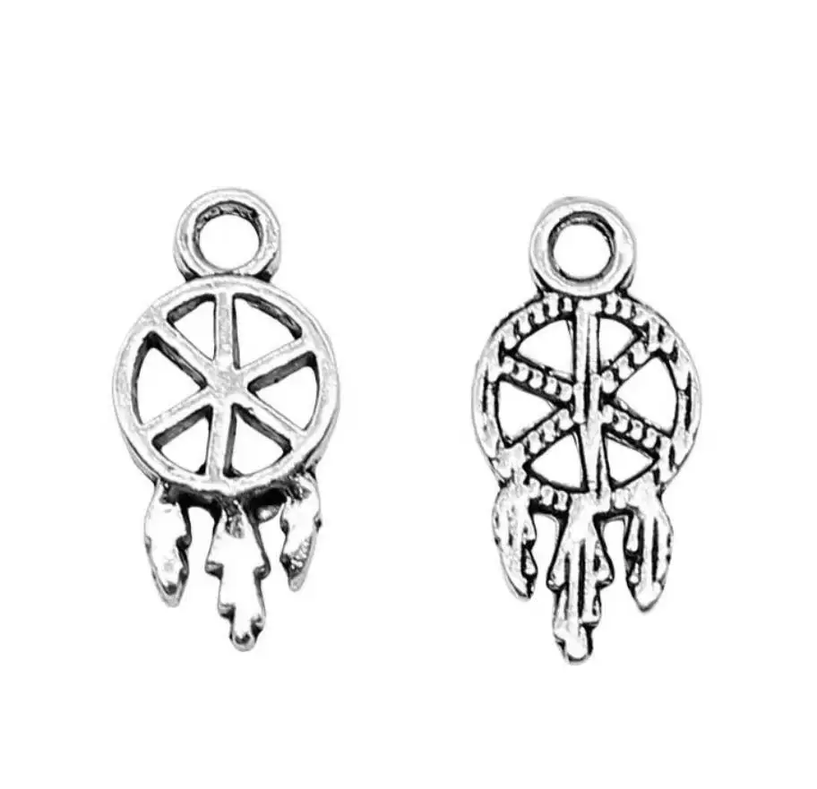 

40pcs 15*7mm Alloy metal tibetan silver color hot wheel design charms HWEF1572 DIY accessories