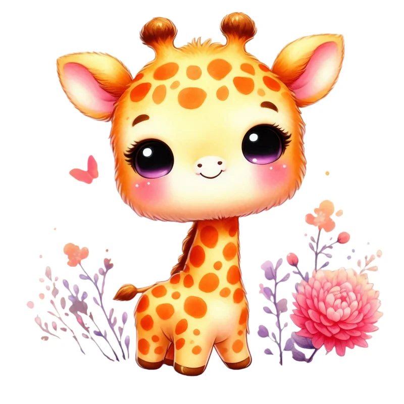 Cartoon Giraffe Dessert Mold, Big-Eyed Cute Design Mold, Chocolate Cake Fondant Decoration DIY Silicone Mold