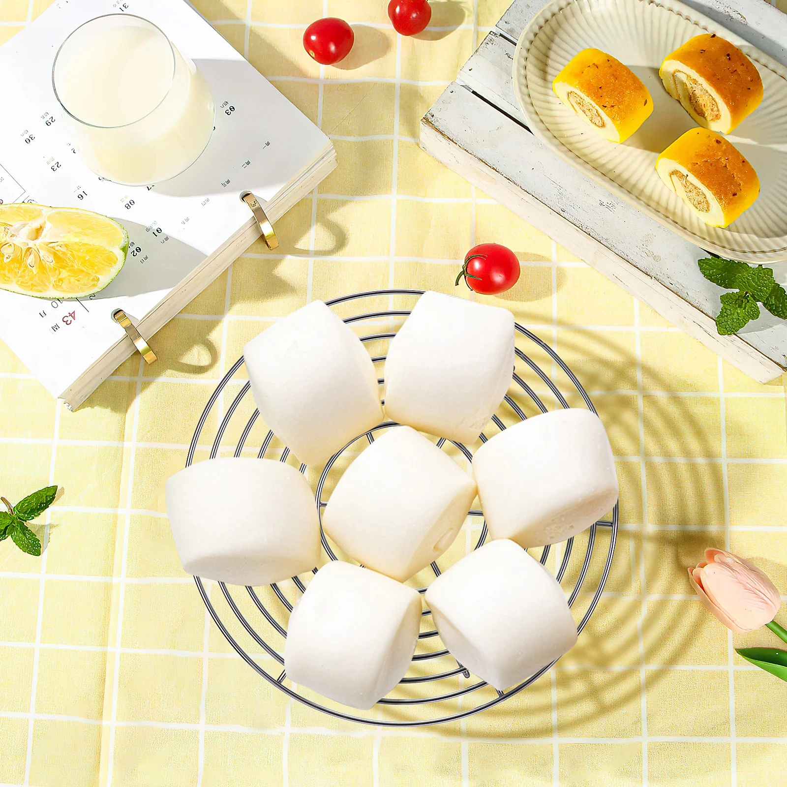 

Stainless Steel Steamer Rack Round Cooling Rack U-Shaped High-Leg for Kitchen Cooking Baking Steaming Air Fryer Oven Pressure