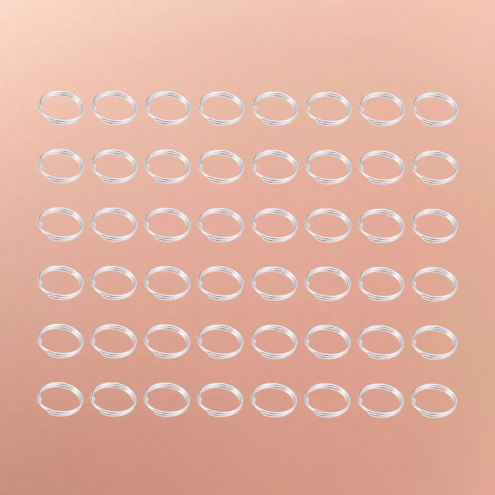 

500 шт., аксессуары для изготовления ювелирных изделий, круглые двойные круглые открытые кольца для серег, поделки ручной работы, смешанные цвета, фурнитура для ювелирных изделий
