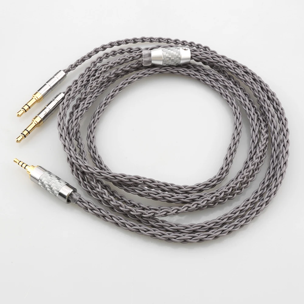 HIFI 8 Cores 4.4mm 4 pin Xlr 2.5mm Headphone Earphone Cable For 3.5 Hifiman Ananda sundara HE1000se HE6se he400 Z7M2