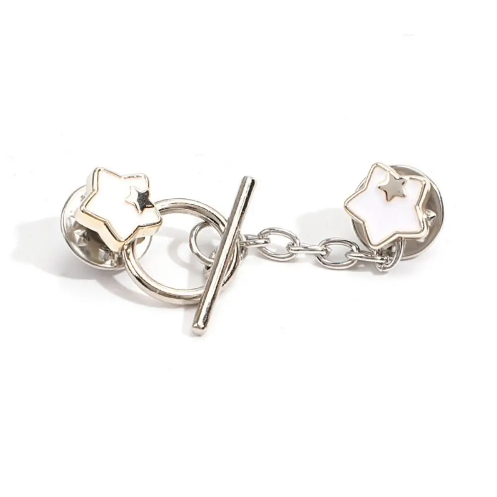 Pins Button Clip Anti-light Brooch Nail-Free Detachable Anti-light Artifact Close Neckline Decorative Brooch Fixed Clothes Pin