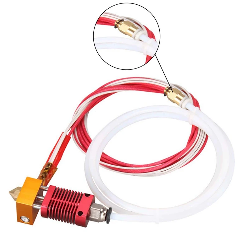 طابعة ABGG-3D MK8 Hotend Kit مع رأس الطباعة الطارد المجمعة الطارد مجموعة النهاية الساخنة لـ Ender 3 Ender 3 Pro