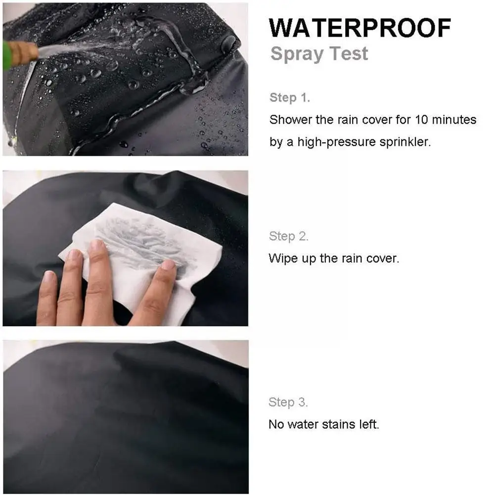 1pcs 35-40l Adjustable Backpack Rain Cover Portable Camping Dustproof Climbing Waterproof Hiking Outdoor Raincover Accessor J2k0