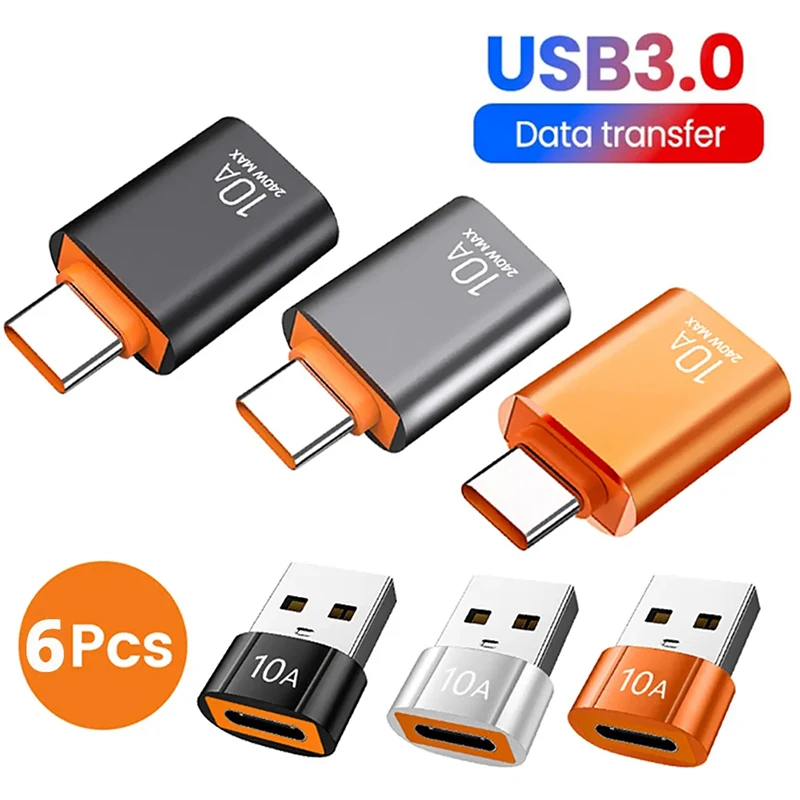 USB 3.0 To Type C OTG Adapter 10A USB Female To USB C Male Converter Data Fast Transfer For Samsung Xiaomi Macbook OTG Connector