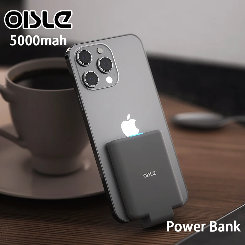 OISLE 10W Portable charger Ultra-thin External battery Case Fast Charging Back Clip Power Bank For Huawei/IPhone/Xiaomi/Samsung