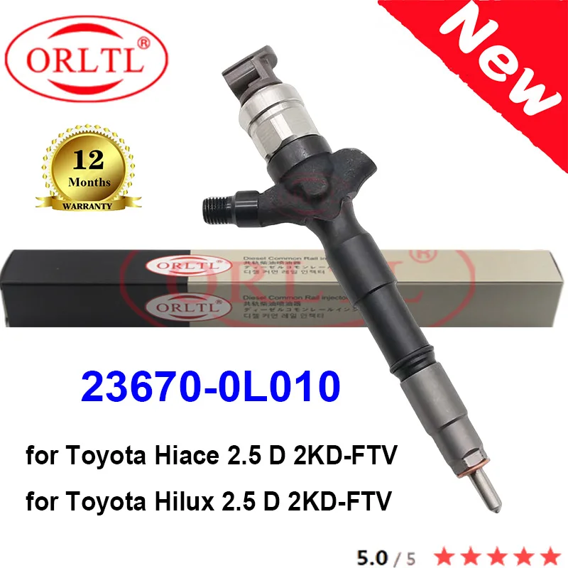 

Оригинальный Топливный инжектор ORLTL Diesel 23670-0L010 23670 0L010 236700L010 295040-7490 для Toyota Hiace Hilux 2,5 D 2KD-FTV