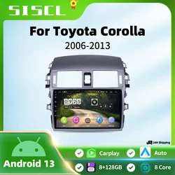 SISCL For Toyota Corolla E140/E150 2006-2013 4G Android 11 Car Stereo Radio Multimedia Video Player Navigation GPS Carplay