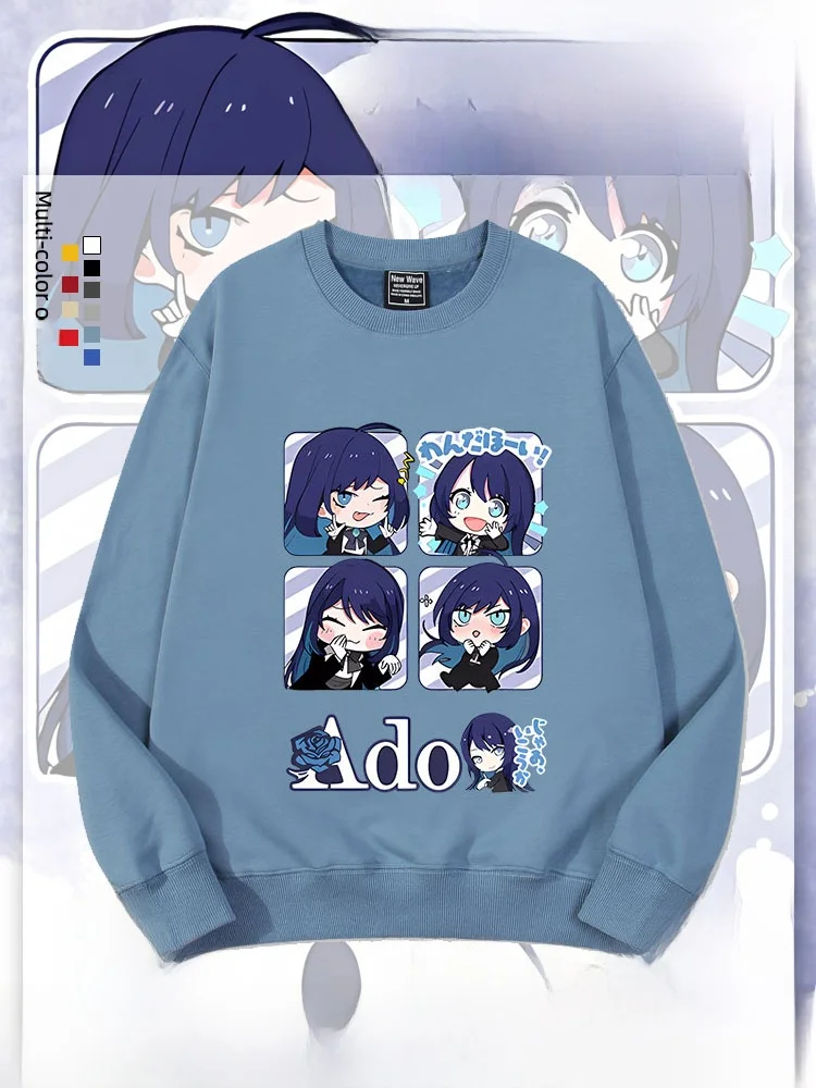 

Детская толстовка Ado Singer Support с круглым вырезом, осенне-зимняя, с принтом Red Haired Songstr, повседневная