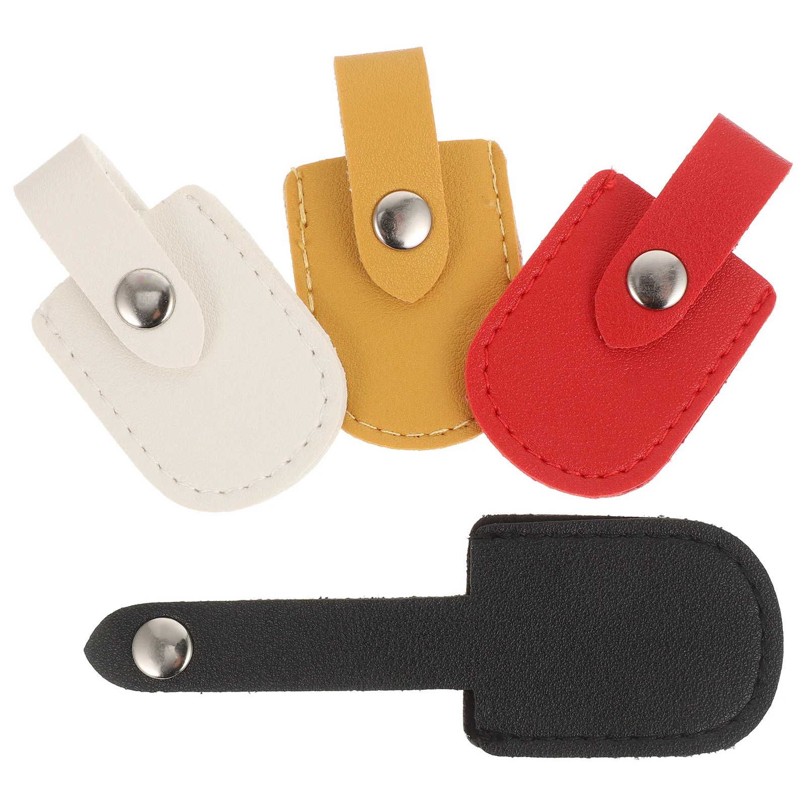 

4Pcs Nail Scissor Covers Sturdy PU Protective Storage Case Cuticle Scissors Holder Manicure Tool Bag Cuticle Scissors PU Cover