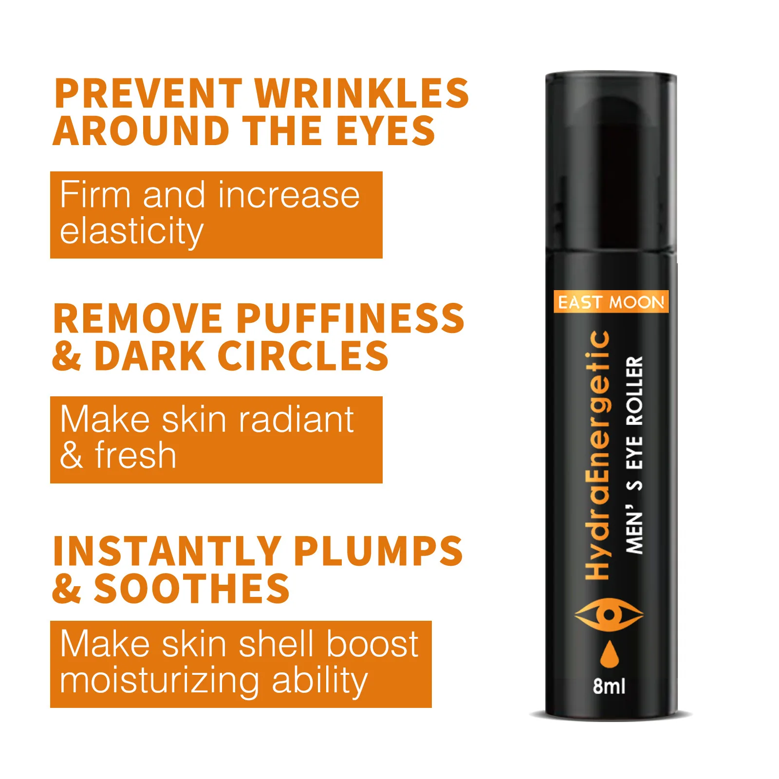 East Moon Men's Eye Roller Firming Fading Wrinkle Puffiness Dark Circles Dark Circle Removal Moisture Replacement Moisturizing