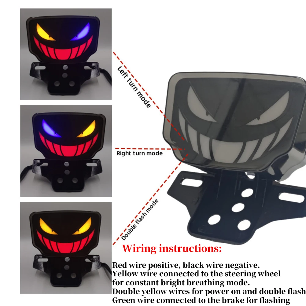 Motorcycle Devil Tail Light LED Turn Signal Light For TMX125 TMX155 CG125 CG155 Signal Lamp Replacement Motorcycle Accessories