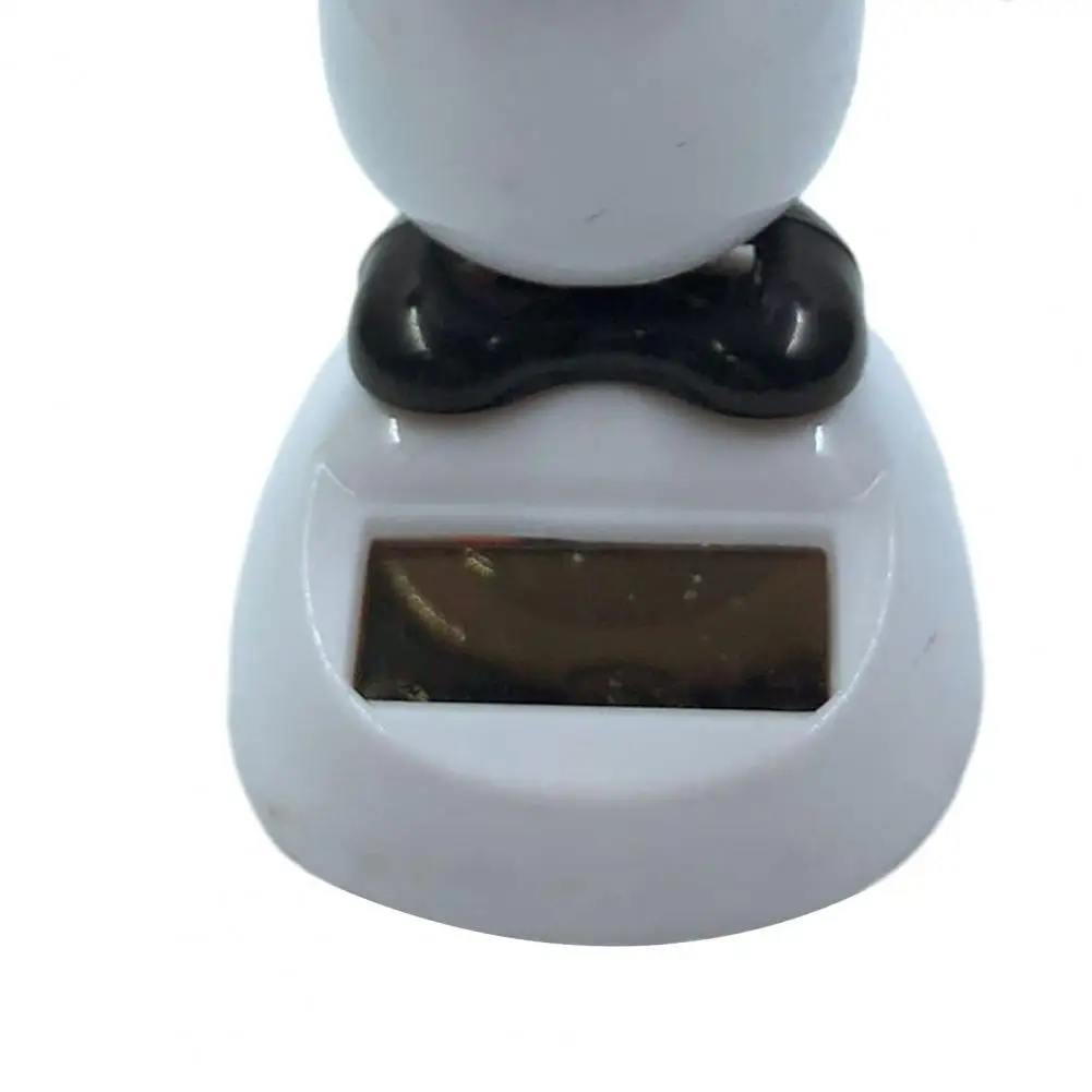 Non-slip Car Dashboard Toy Solar Powered Car Decoration Solar Panda Car Ornament Automatic Head Swinging Dashboard for Vehicles