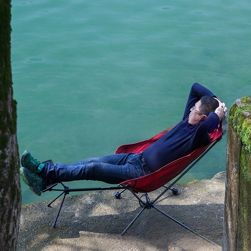 High back multi-angle adjustable rocking chair moon chair