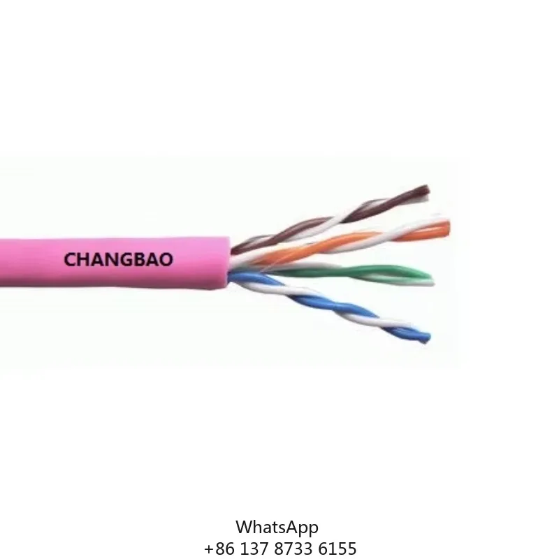 Changbao 24AWG 4-Wire UTP Cable - 1000ft Cat5/Cat5e Dual-Rated Information & Communication Cable For Enterprise Networks