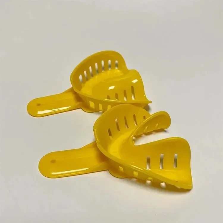 Einweg-Dentalabdrucklöffel aus Kunststoff, glatte, abgerundete Kanten, Dentalwerkzeuge für die Mundpflege, Zubehör für den täglichen Gebrauch in der Klinik – Detail 6