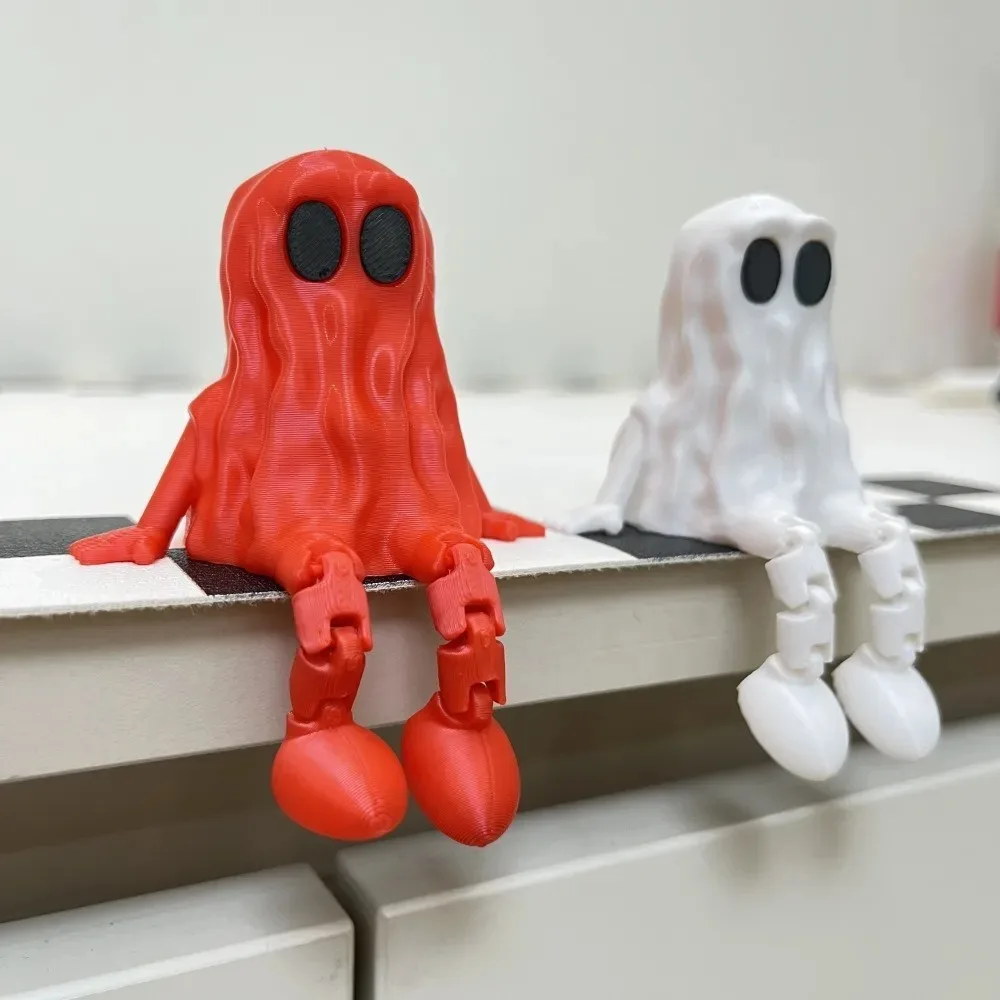 3D printing Halloween ghost joint movable ornament, carnival night party decoration plugin, toy gift