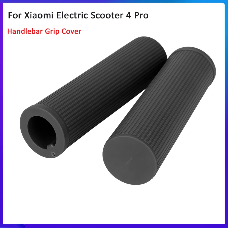 1 Pair Handlebar Grip Cover for Xiaomi Electric Scooter 4 Pro MI4 Pro mijia Anti-slip Silicone Rubber Case Replacement Parts