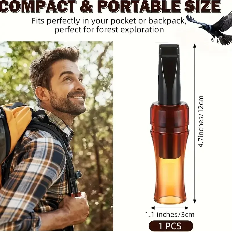 Outdoor Bird Attracting and Field Hunting Activities Whistle Decoy Sound Imitation Crow Lure Whistle Bionic Whistle Crow Caller