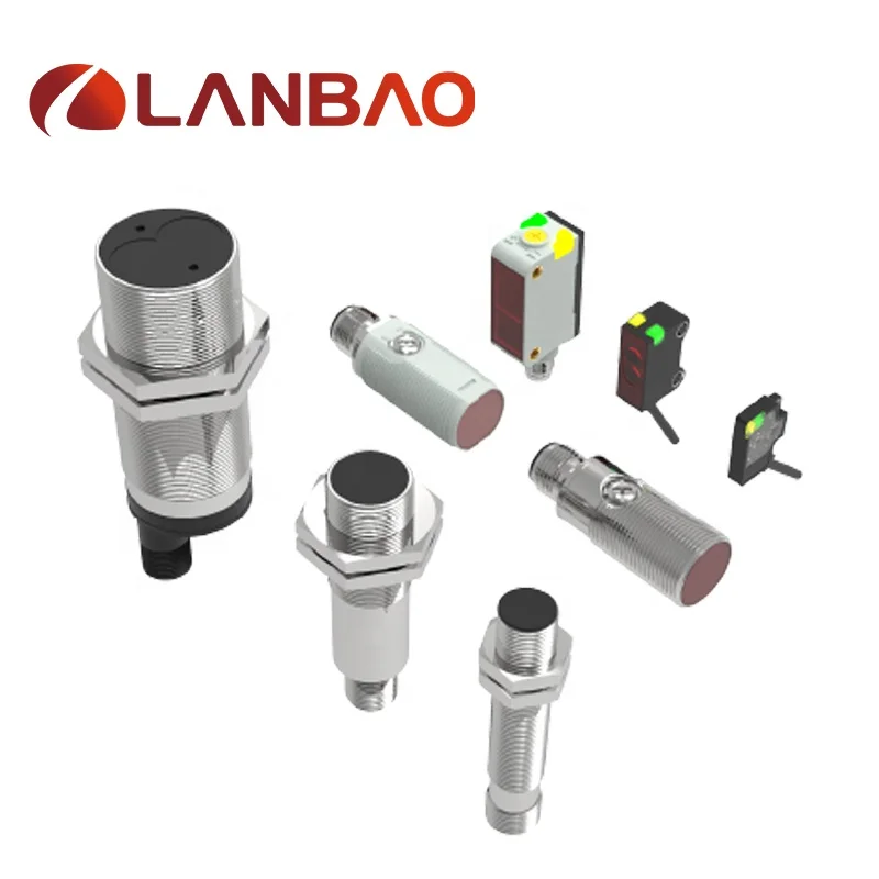 Lanbao PNP /NPN NO/NC DC 10-30V من خلال مستشعر القرب الكهروضوئي الذكي