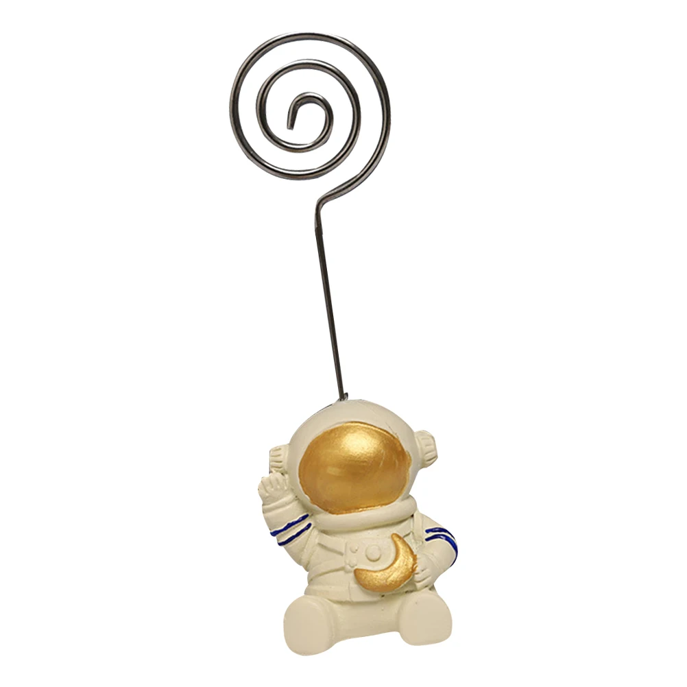 

Astronaut Business Card Holder Menu Holders Creative Note Clip Desktop Memo Stand Adorable Student