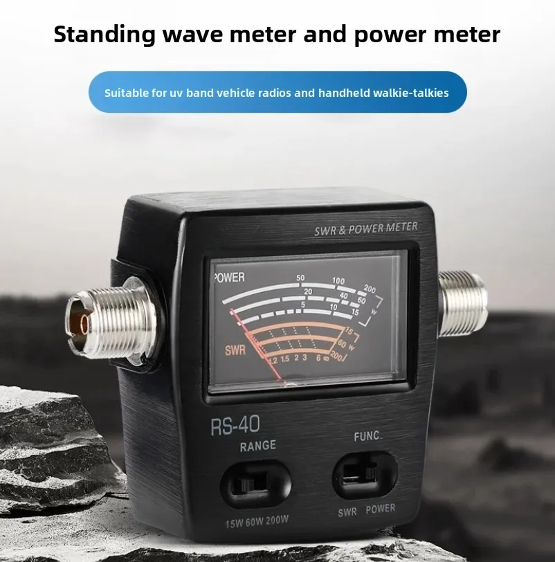 RS-40 Standing Wave Meter Power RS40 UV Dual-Stage SWR Power Meter