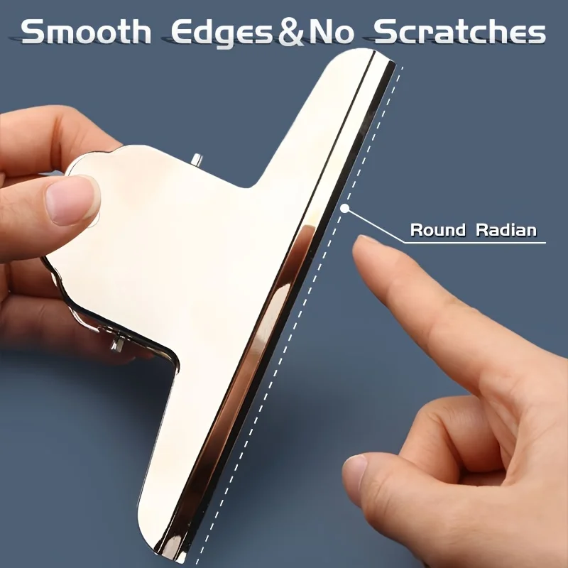 2 Stuks 100 Mm Bindmiddel Lente Clips Rvs Moutain Vormige Beveiligen Clip Kantoorbenodigdheden Multifunctionele Index Klem