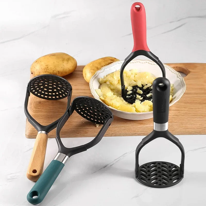 Potato masher Smooth mashed potato press Novice kitchen accessories tool Push fruit puree garlic crusher