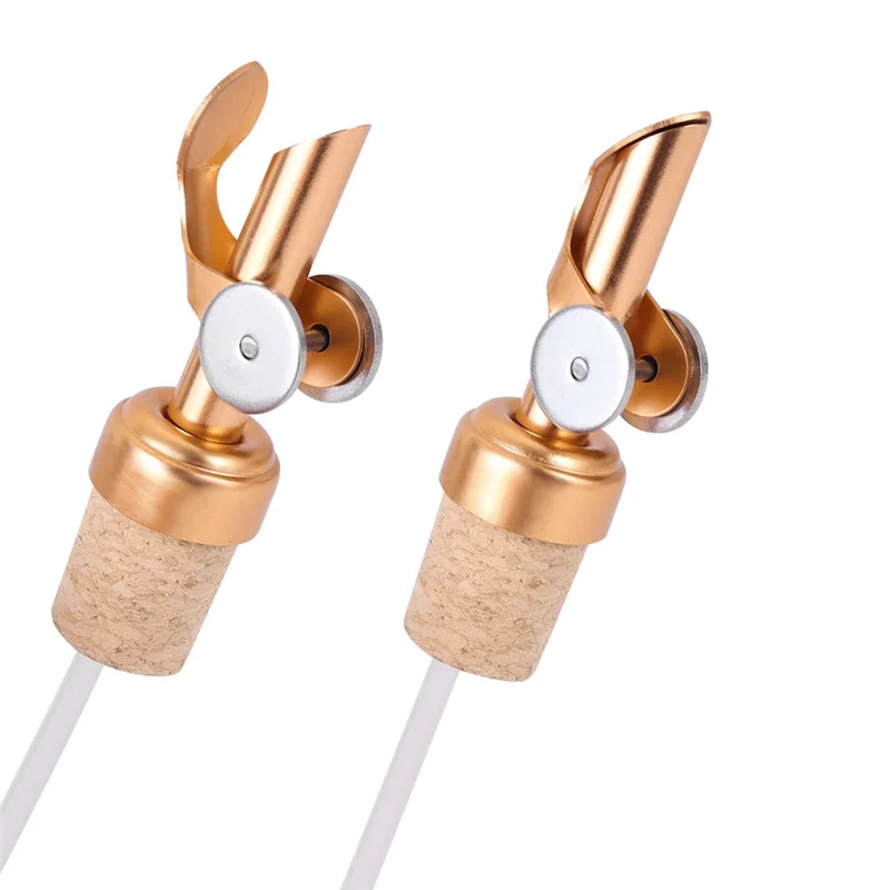 صنبور زيت الزيتون الذهبي مع الفلين ، صب الخمور ، زيت الزيتون والخل سدادة للمطبخ