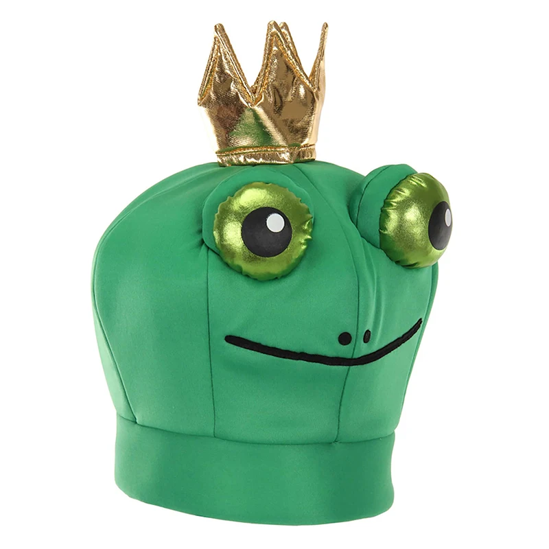 Women Frog Prince Carnival Headgear Cap Prop Men Teenagers Adult Cute Green Frog Costume Hat New Arrival 2026