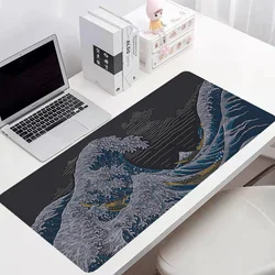 Japanese Style Pc Gaming Accessories Xxl Mouse Pad 900x400 Computer Mat Desktops Mousepad Mats Keyboard Extended Desk Large Diy