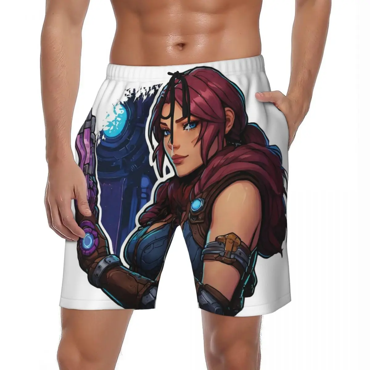

Купальный костюм Arcane League Of Legends Board Shorts Летние телевизионные пляжные шорты Мужские спортивные быстросохнущие пляжные плавки