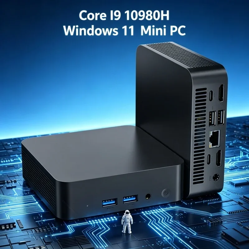

Core I9 10980H Mini PC Windows 11 Pro 32GB RAM 1TB/2TB SSD BT5.2 WiFi6 4K HD Office Gaming PC, Powerful with 3 Years Warranty