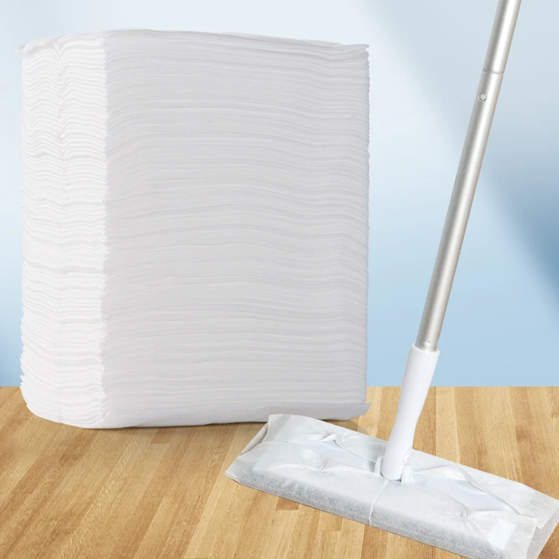 Electrostatic Dust Removal Paper Ultra-fine Fiber Cloth Flat Mop Replacement Pad Disposable Dry And Wet Cleaning Supplies