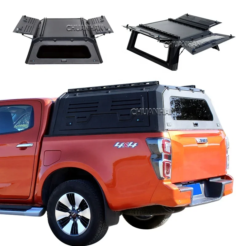 4x4 waterproof Steel dual cab hardtop pickup truck bed canopy for nissan navara