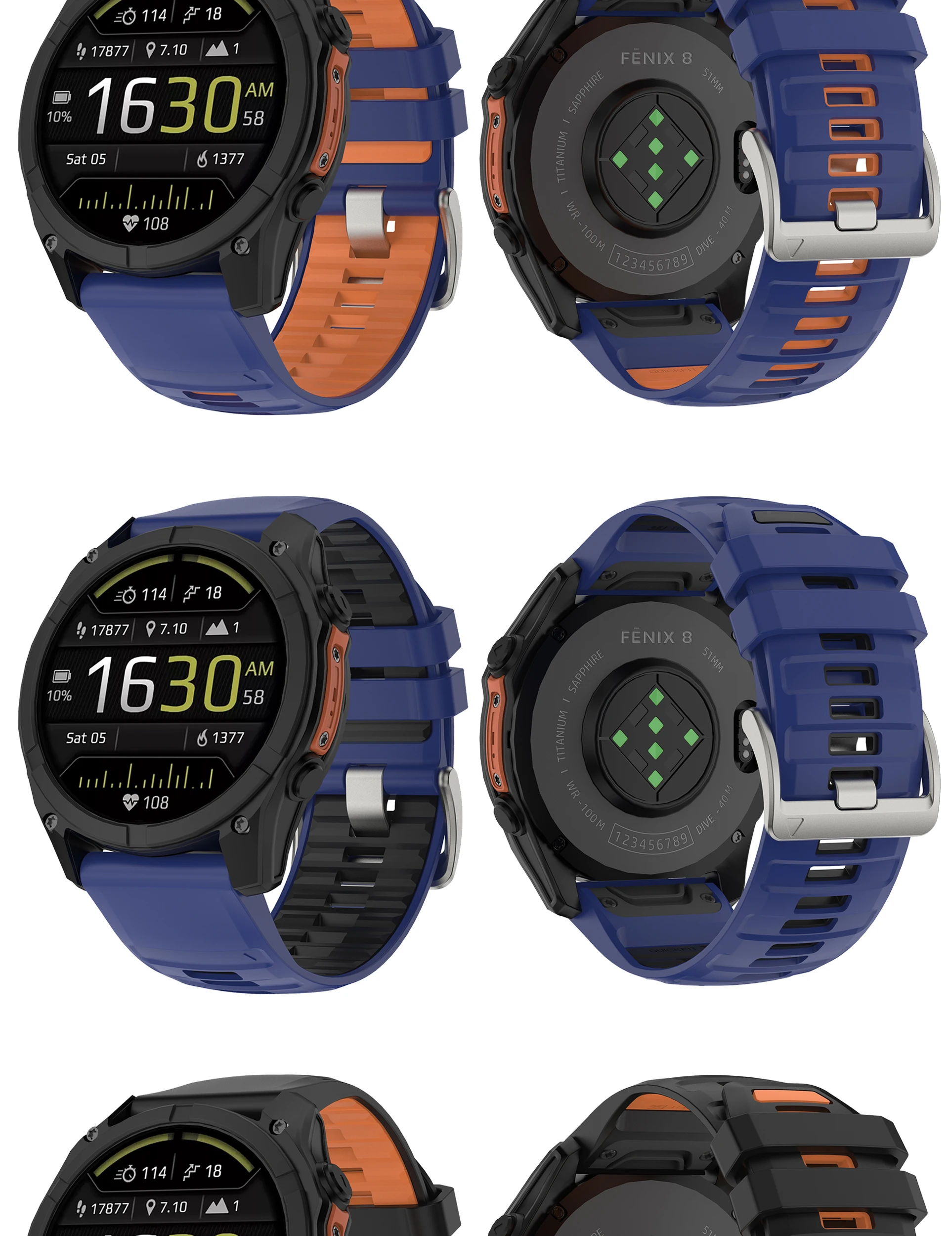 Für Fenix 8 47mm 51mm Uhrenarmband 22 26mm QuickFit Armband für Garmin Fenix 8 7 7X Pro 6 6X Pro 5 5X 965 955 Epix Pro Gen2 Armband – Detail 5